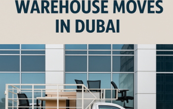 Pickup truck loaded with office furniture for safe and reliable office moving in Dubai.